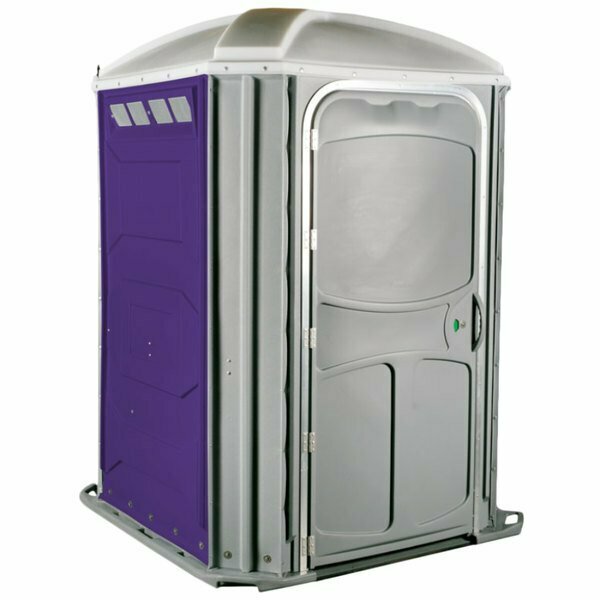 Polyjohn PH03-1010 Comfort XL Purple Wheelchair Accessible Portable Restroom - Assembled 621PH031010